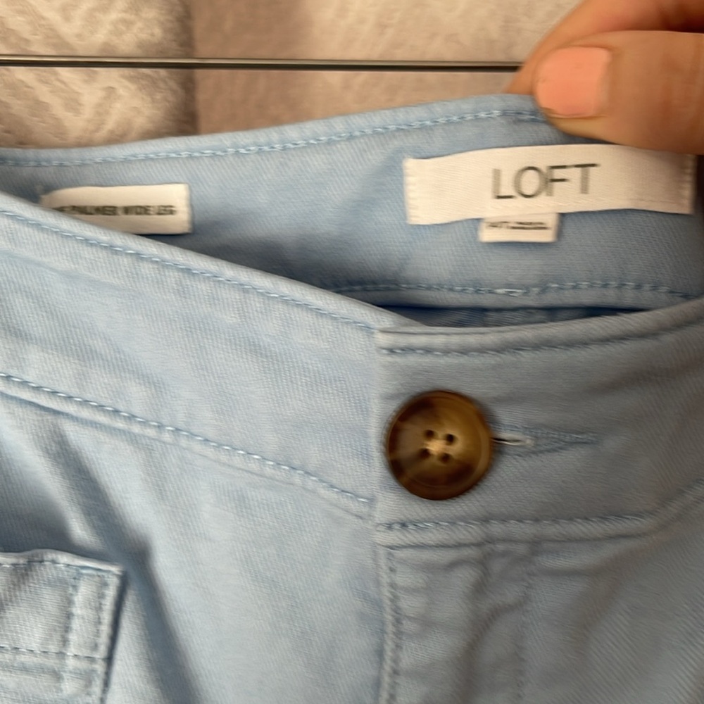 TALL Palmer wide leg pant in twill - Picture 4 of 5